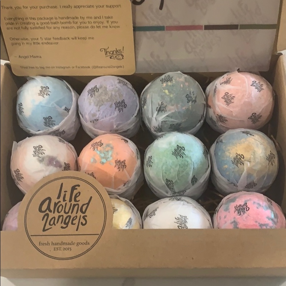 Handmade bath bombs